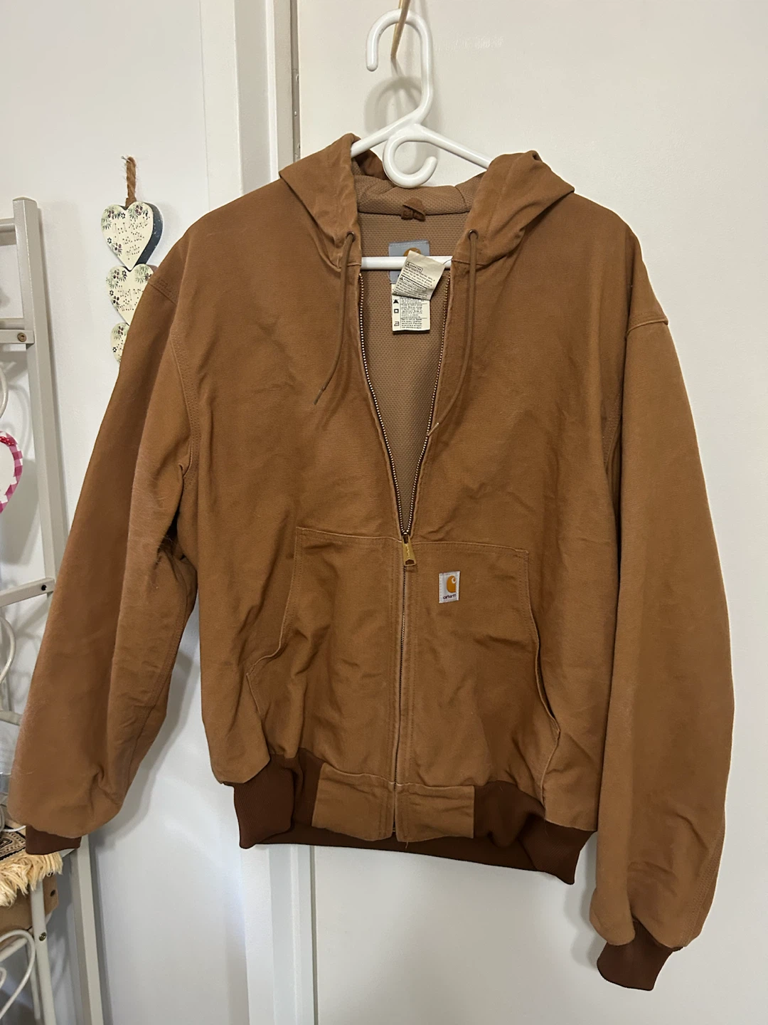 Carhartt Brown Full Zip Hooded Jacket