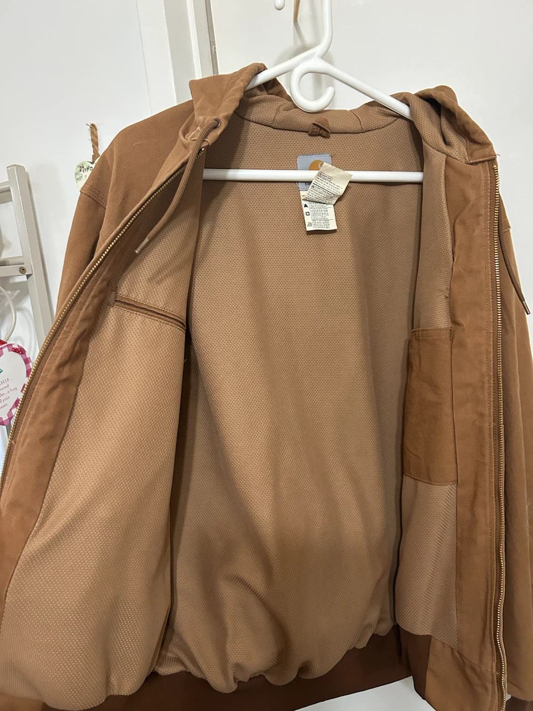 Carhartt Brown Full Zip Hooded Jacket - photo 3
