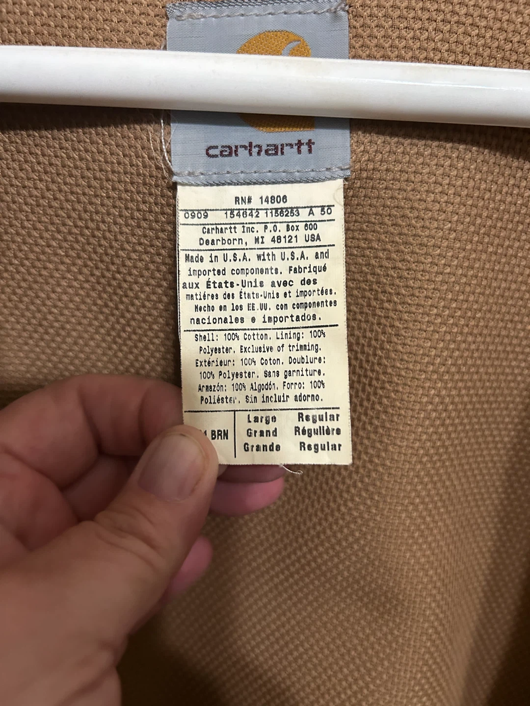 Carhartt Brown Full Zip Hooded Jacket - photo 4