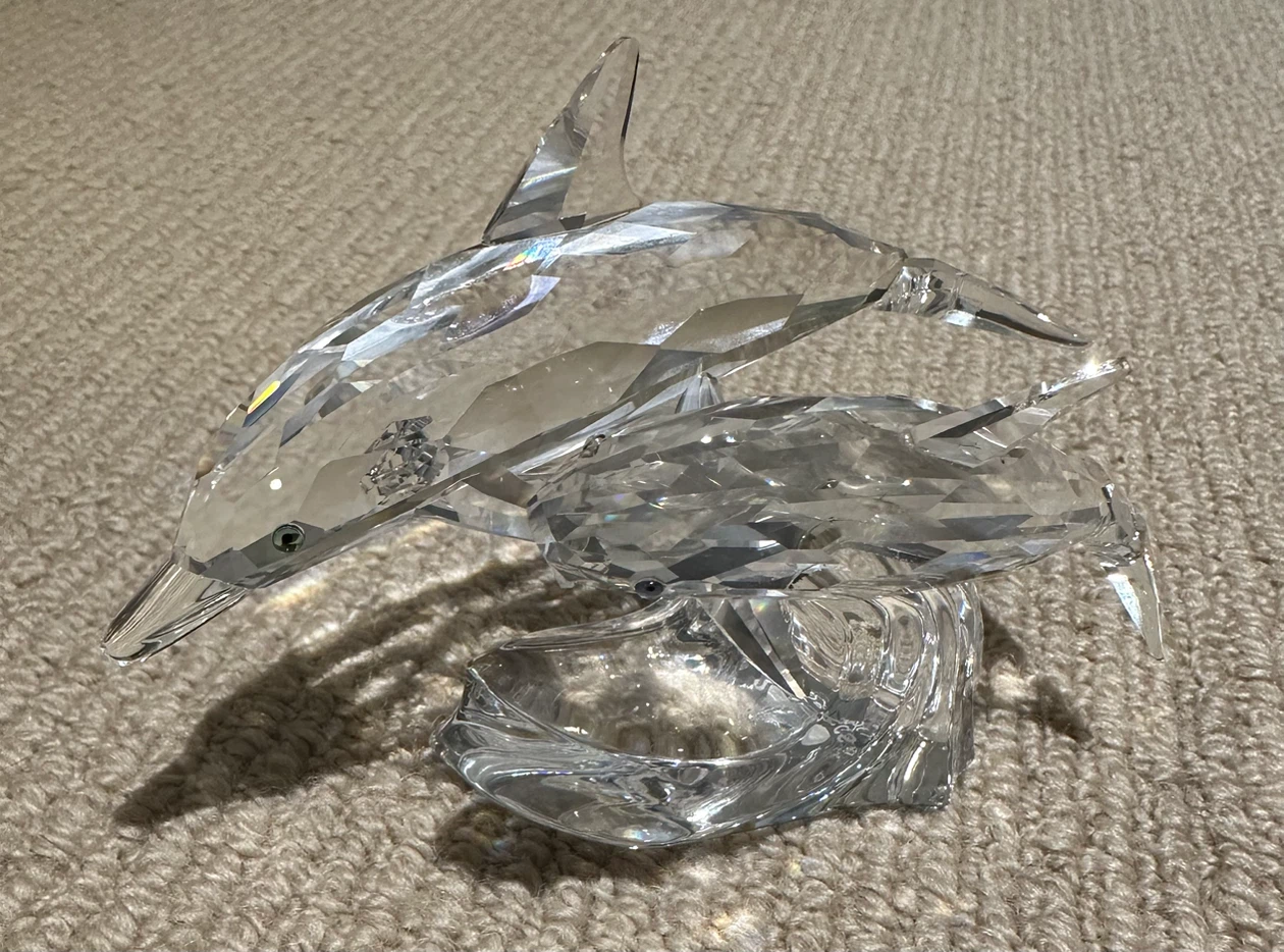 Swarovski Crystal Dolphin Figurine