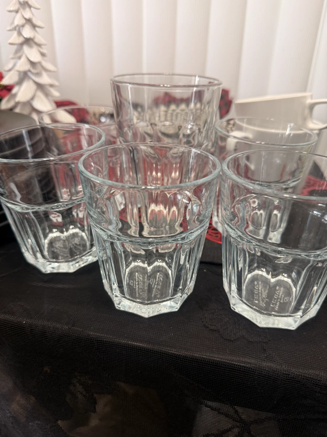 Set of 7 IKEA 'Newport' Clear Glasses - photo 3