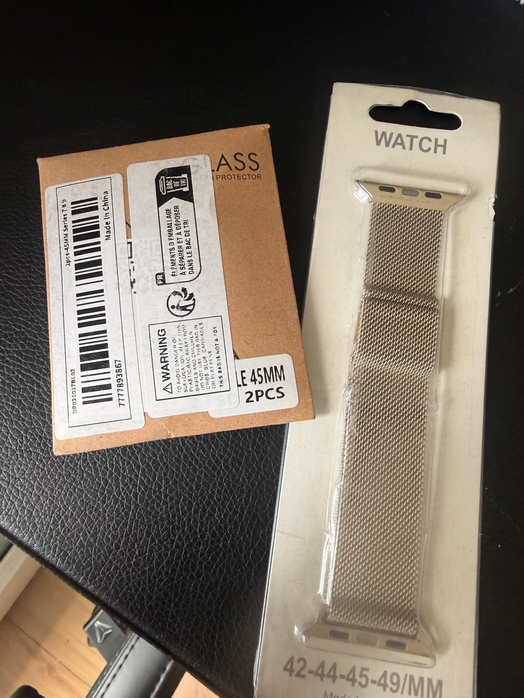 Apple Watch Band 45mm Silver Stainless Steel Mesh