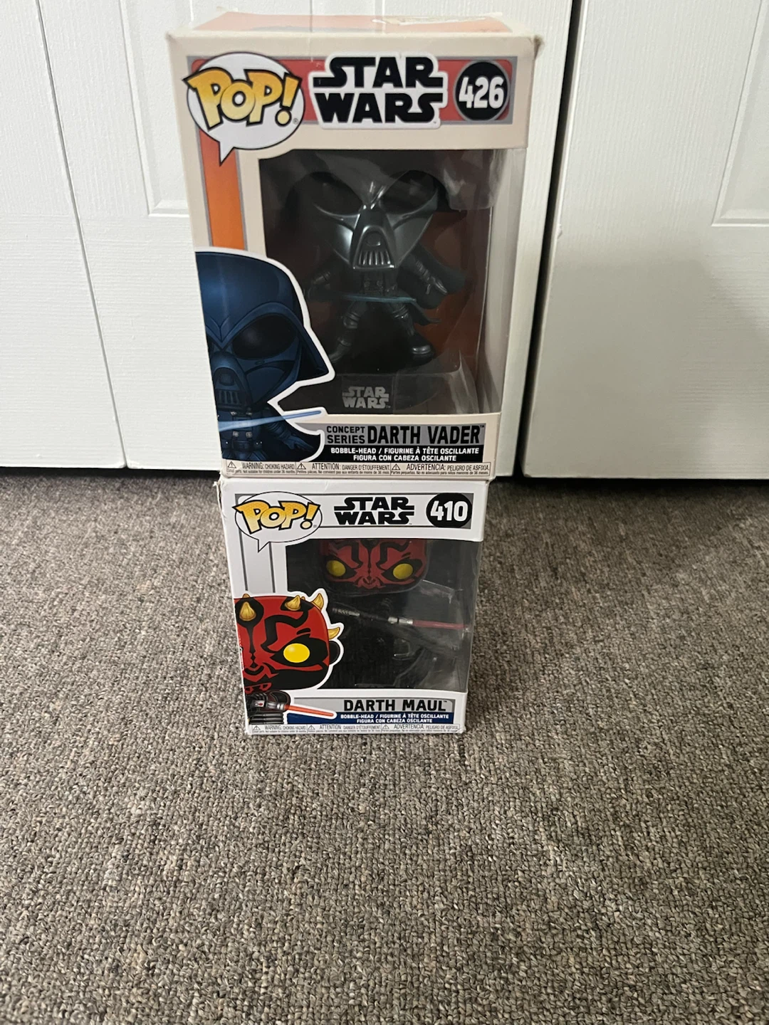 Lot de 2 figurines Pop! Star Wars - Darth Vader & Darth Maul