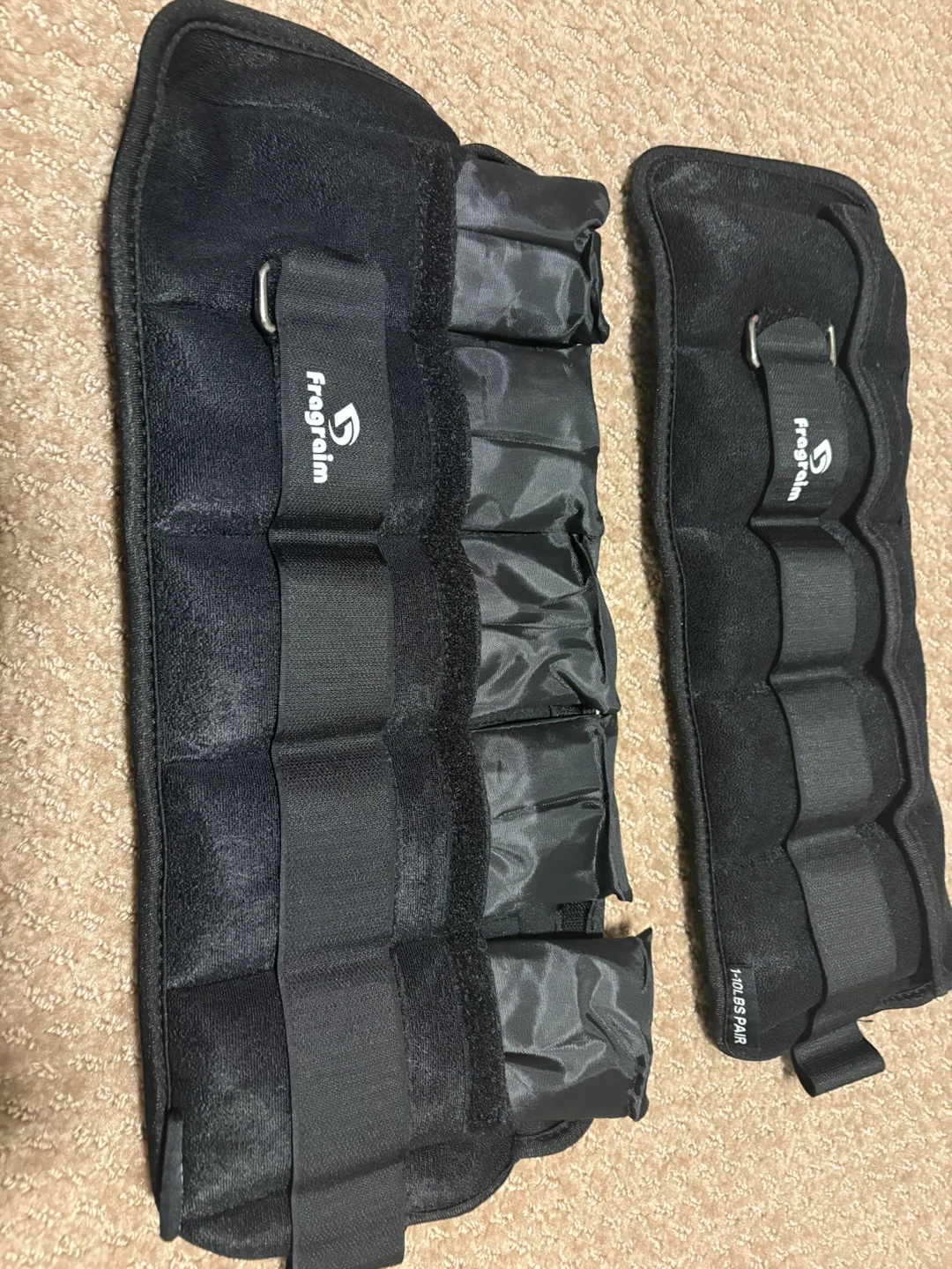 FrogRaim Black Ankle Weights 10lbs