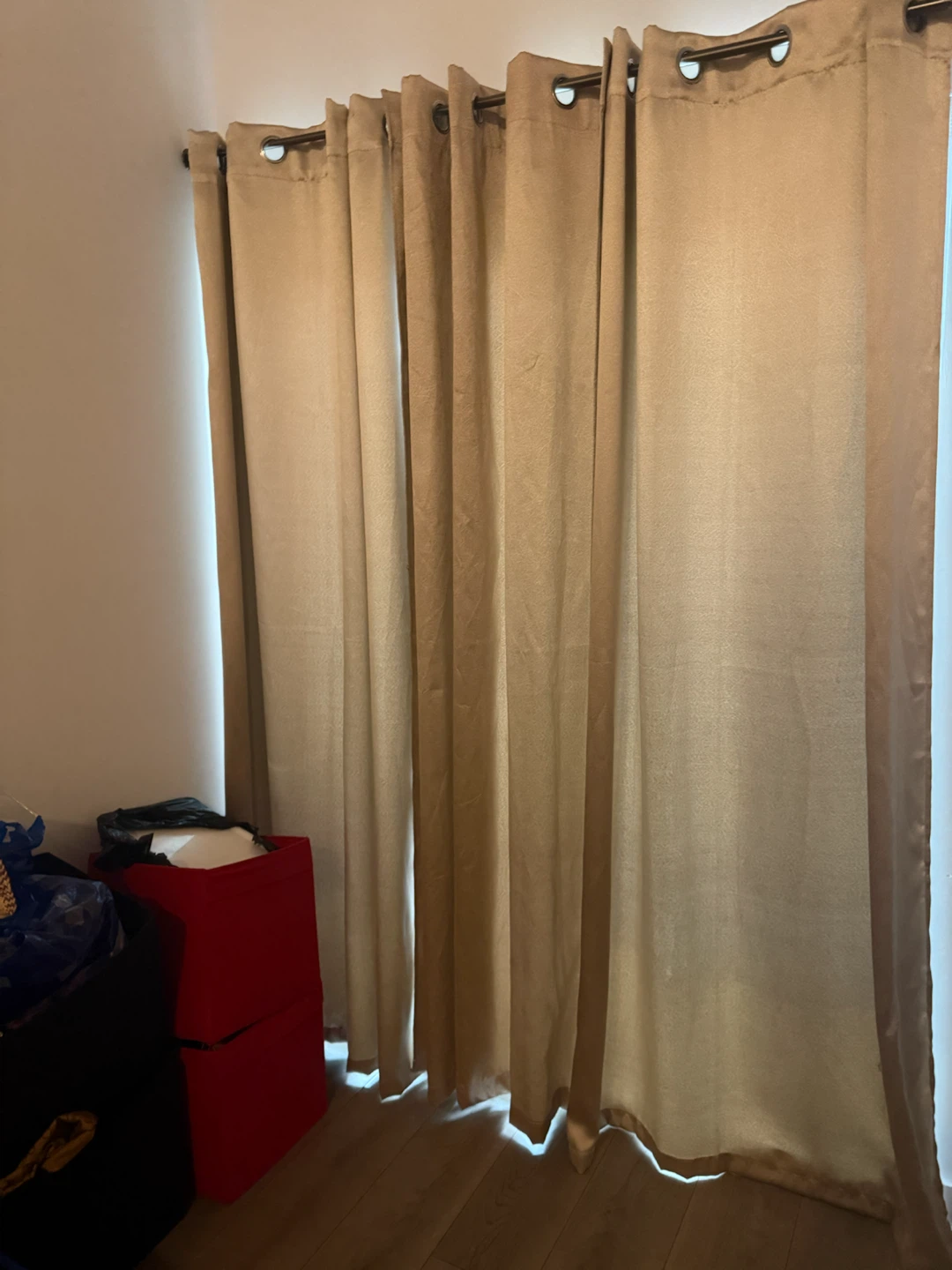 Light Beige Grommet Curtains - photo 2