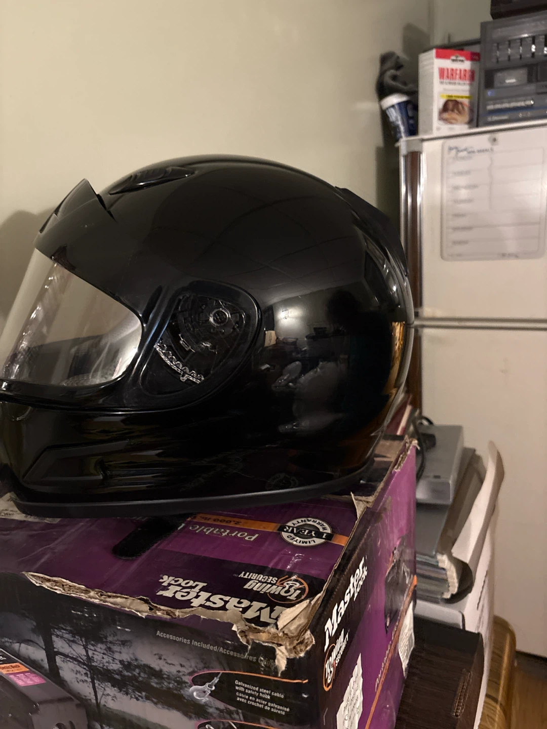 Black Motorcycle Helmet - photo 2