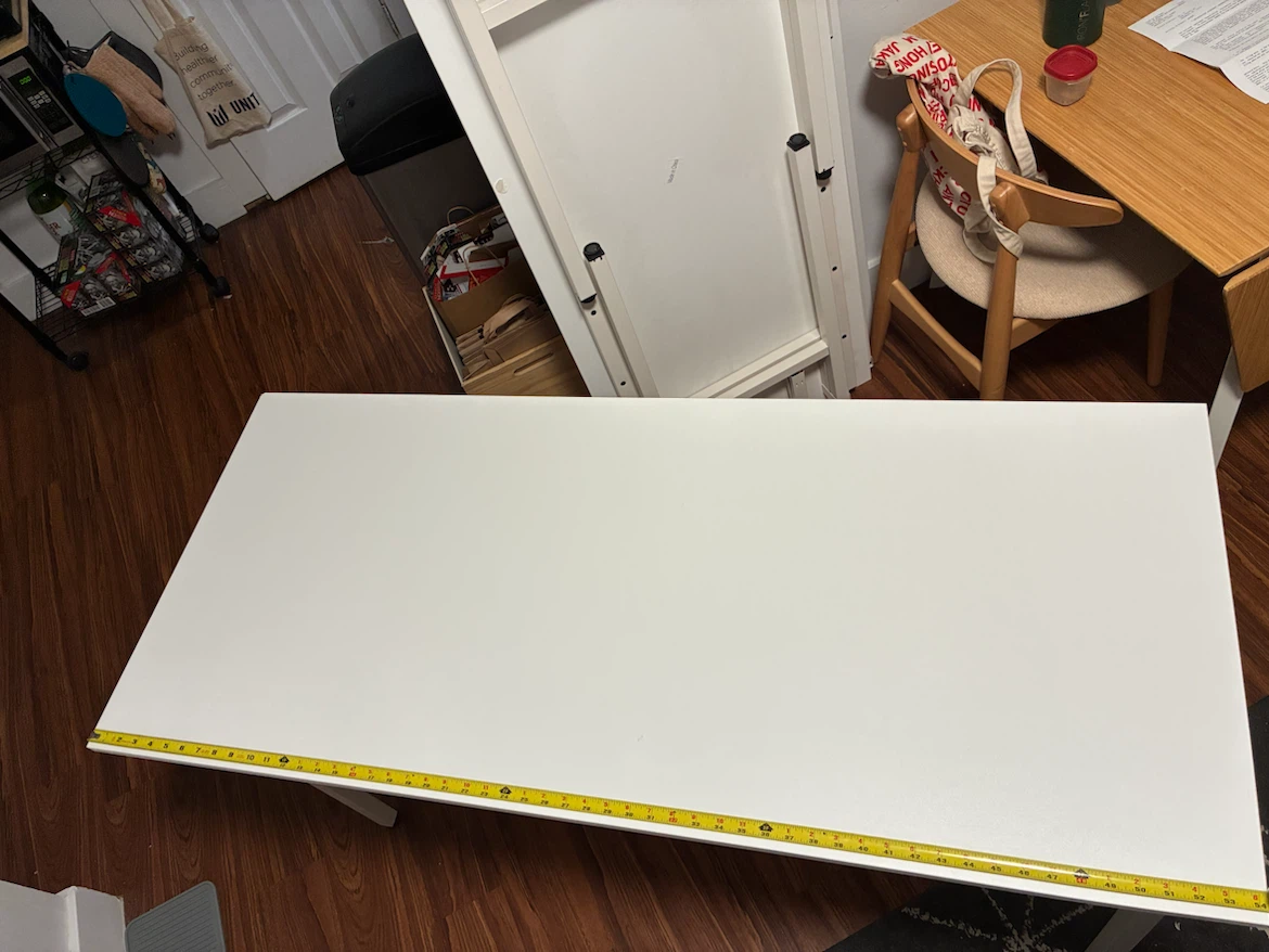 White Folding Table Desk - photo 3
