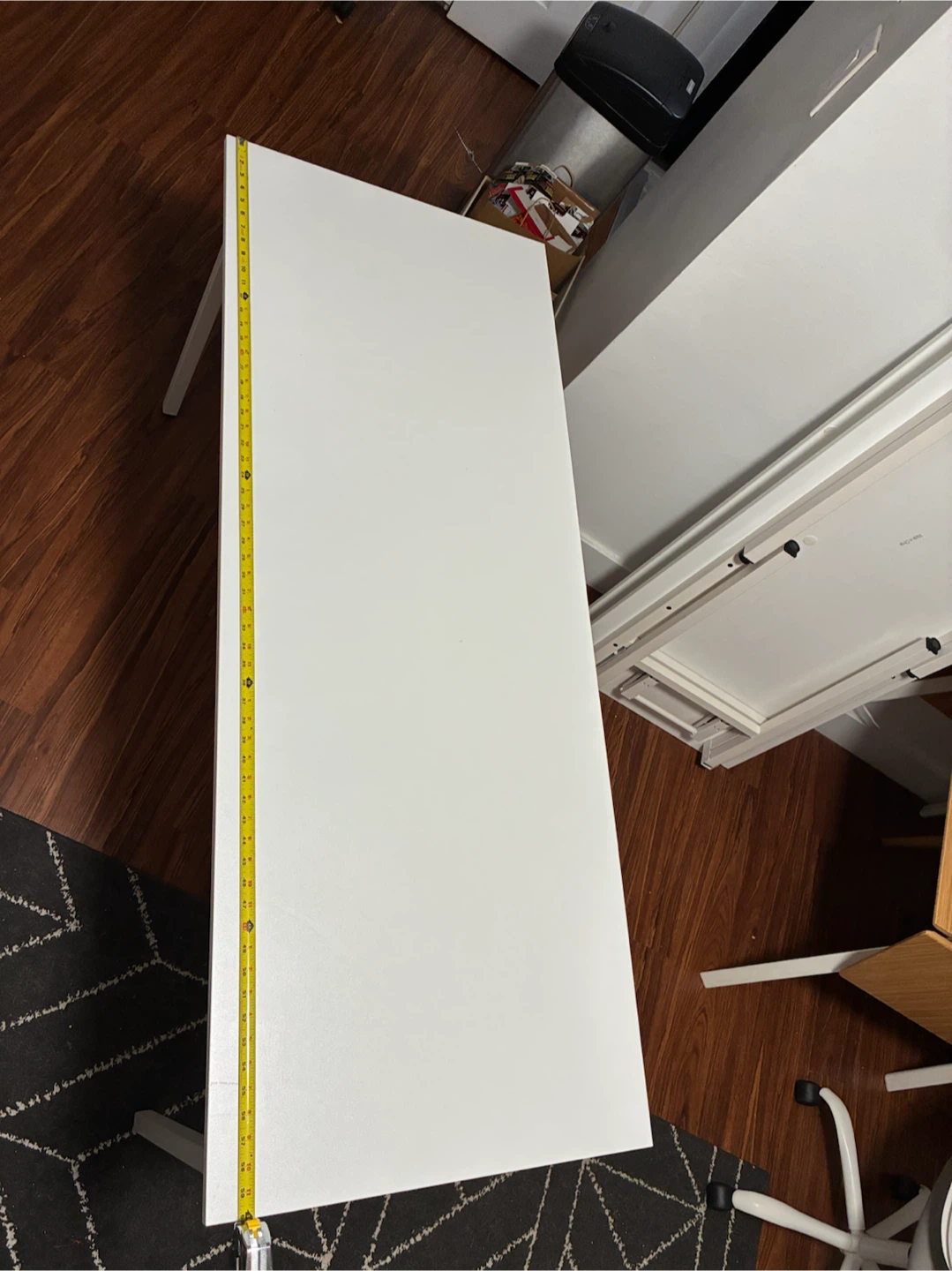 White Folding Table Desk - photo 4