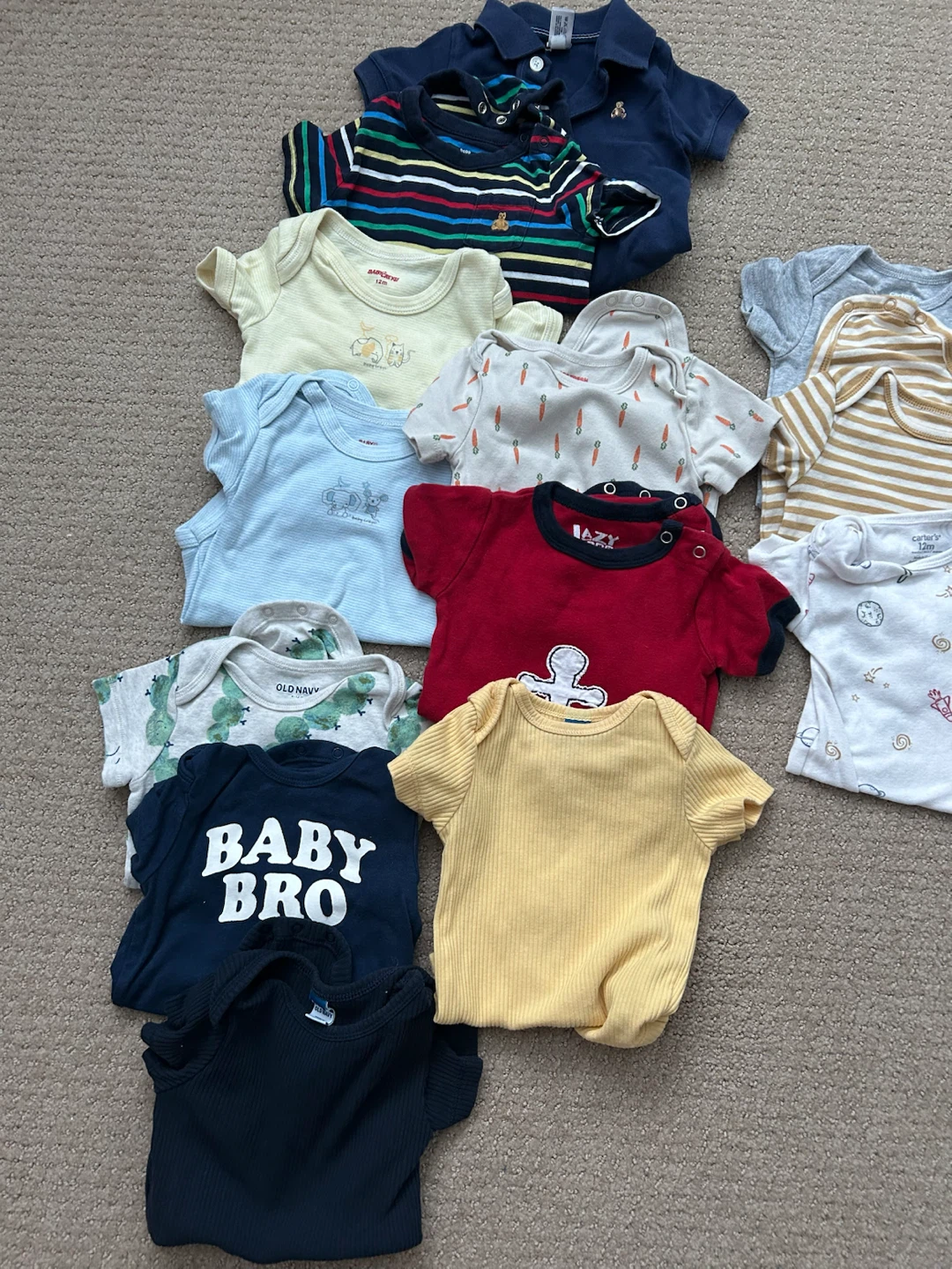 16 BOYS SIZE 6-12 MONTH ONESIES (SEE LISTING) - photo 2