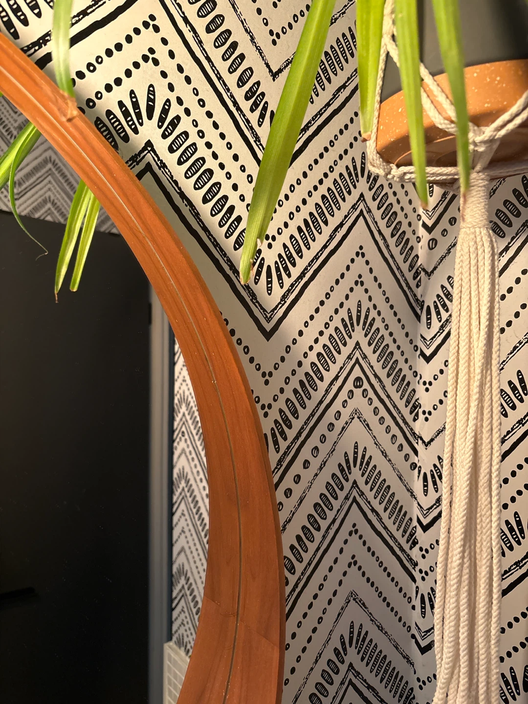 Rolls of Black and White Geometric Pattern Wallpaper
