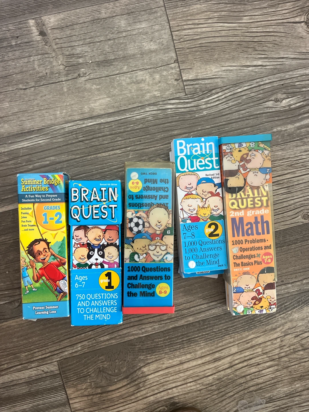Brain Quest & Summer Bridge Activities Educational Card Decks