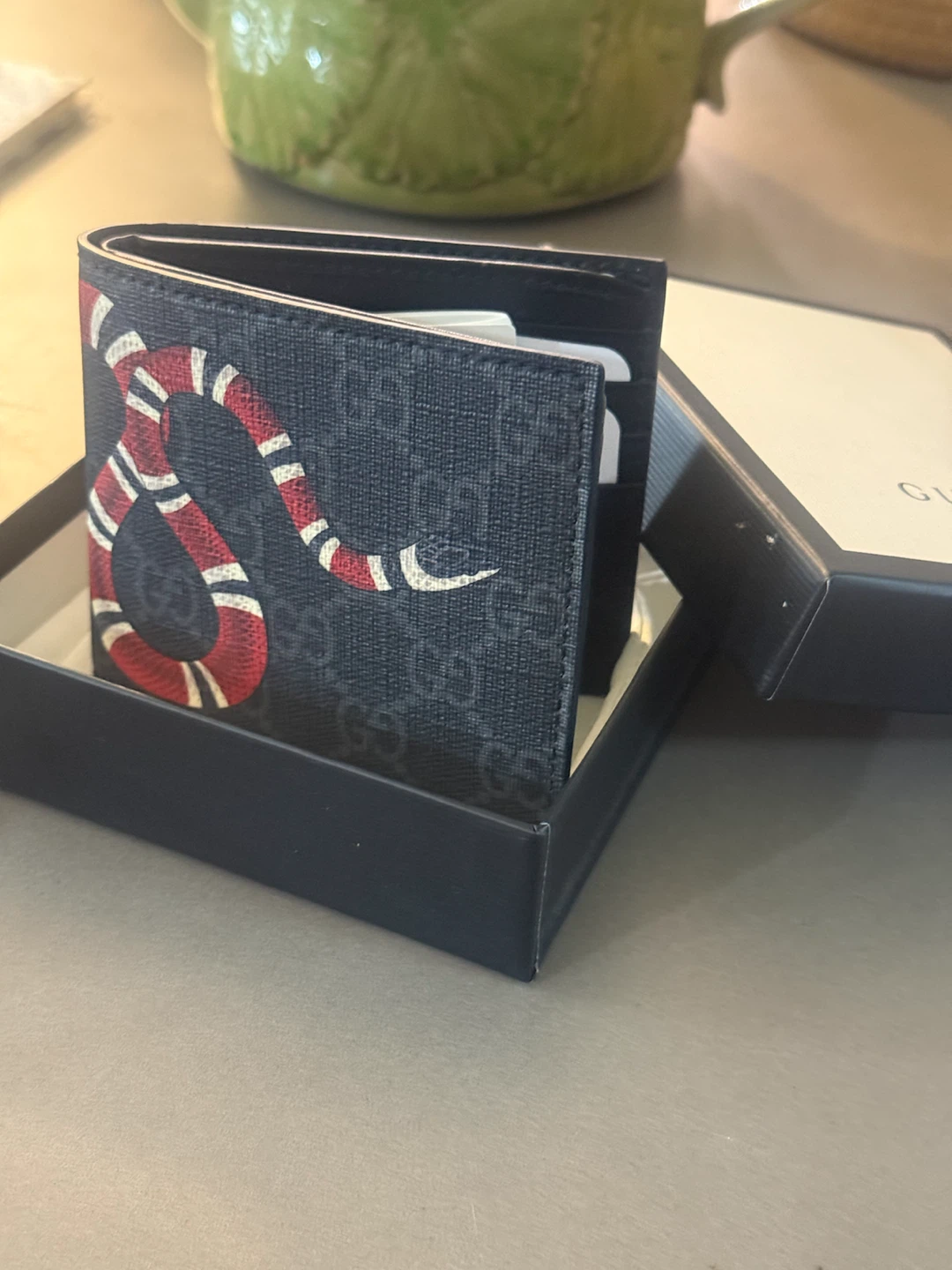 Gucci King Snake Bi-fold Wallet