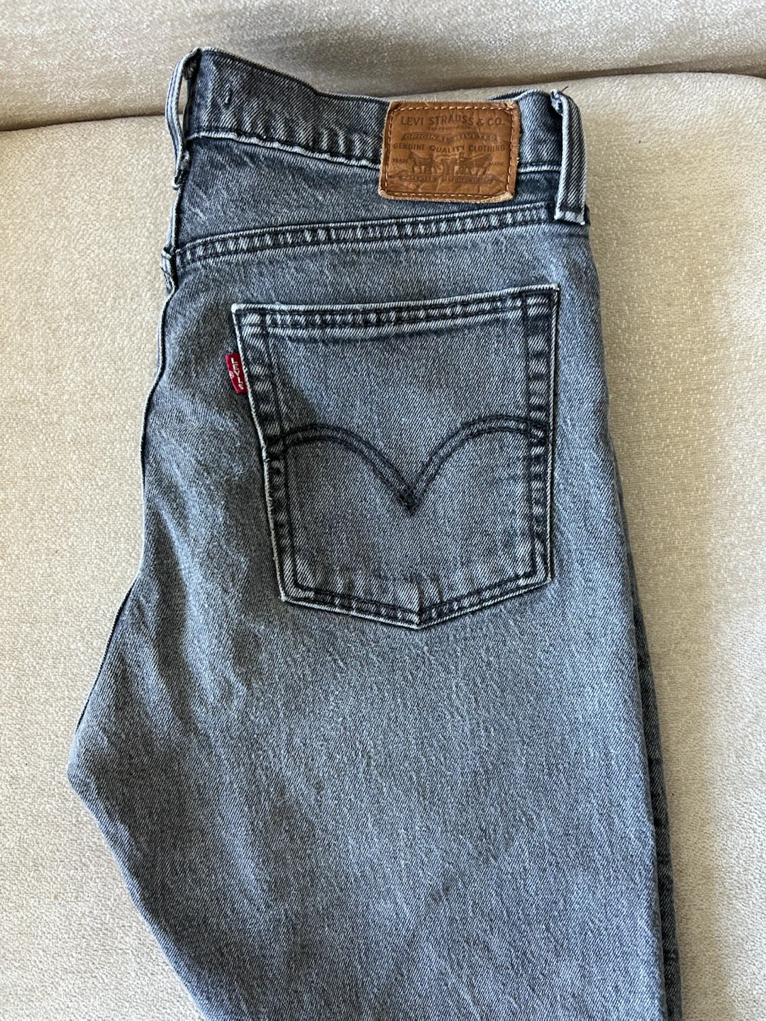 Levi's 501 Original Fit Grey Denim Jeans
