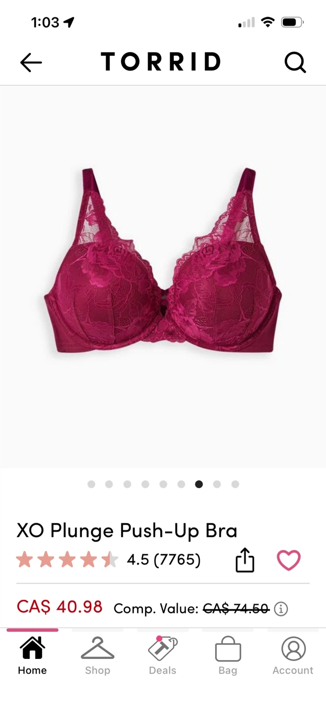 Torrid XO Plunge Push-Up Bra - photo 3