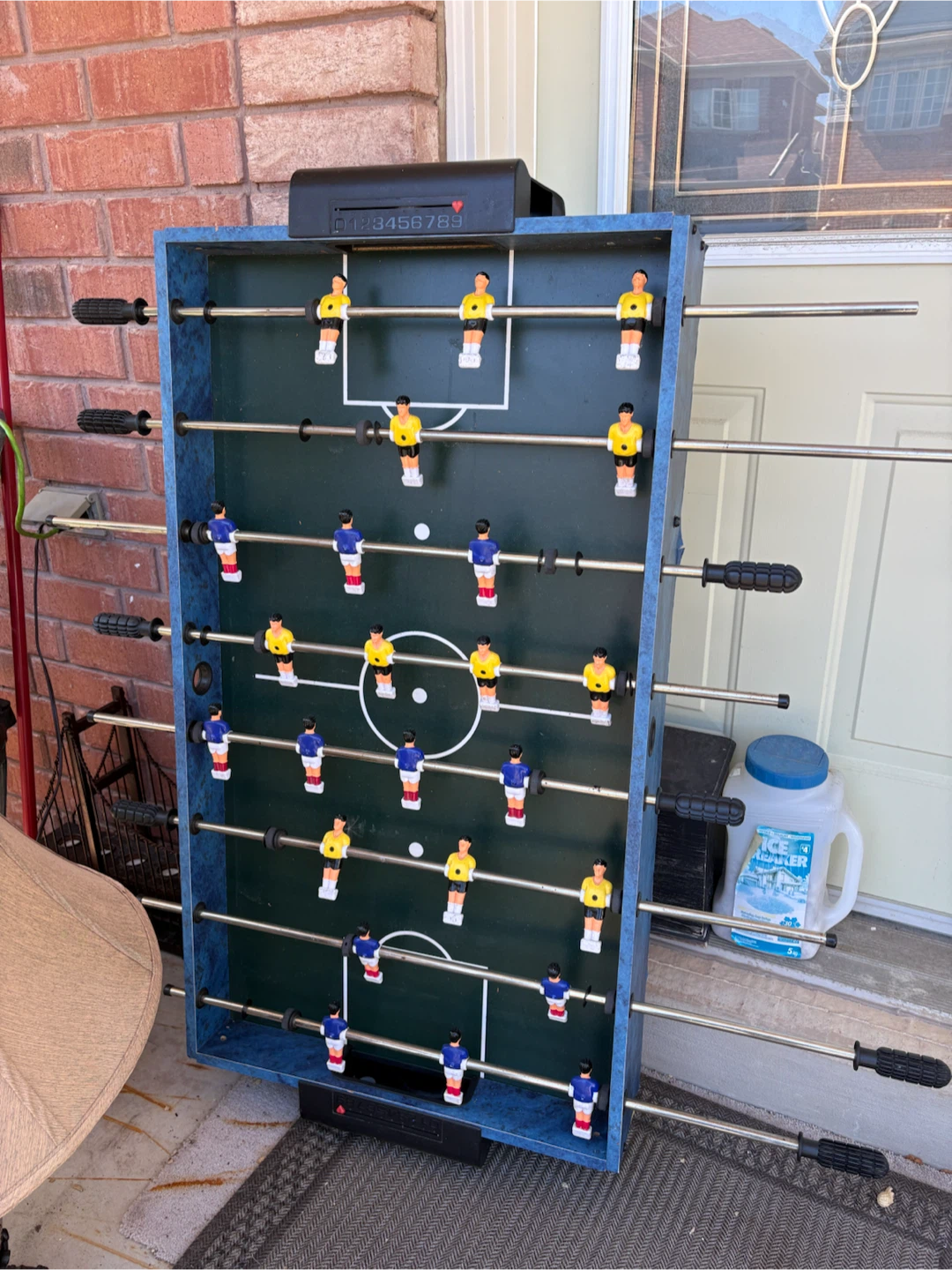 Blue Tabletop Foosball Game