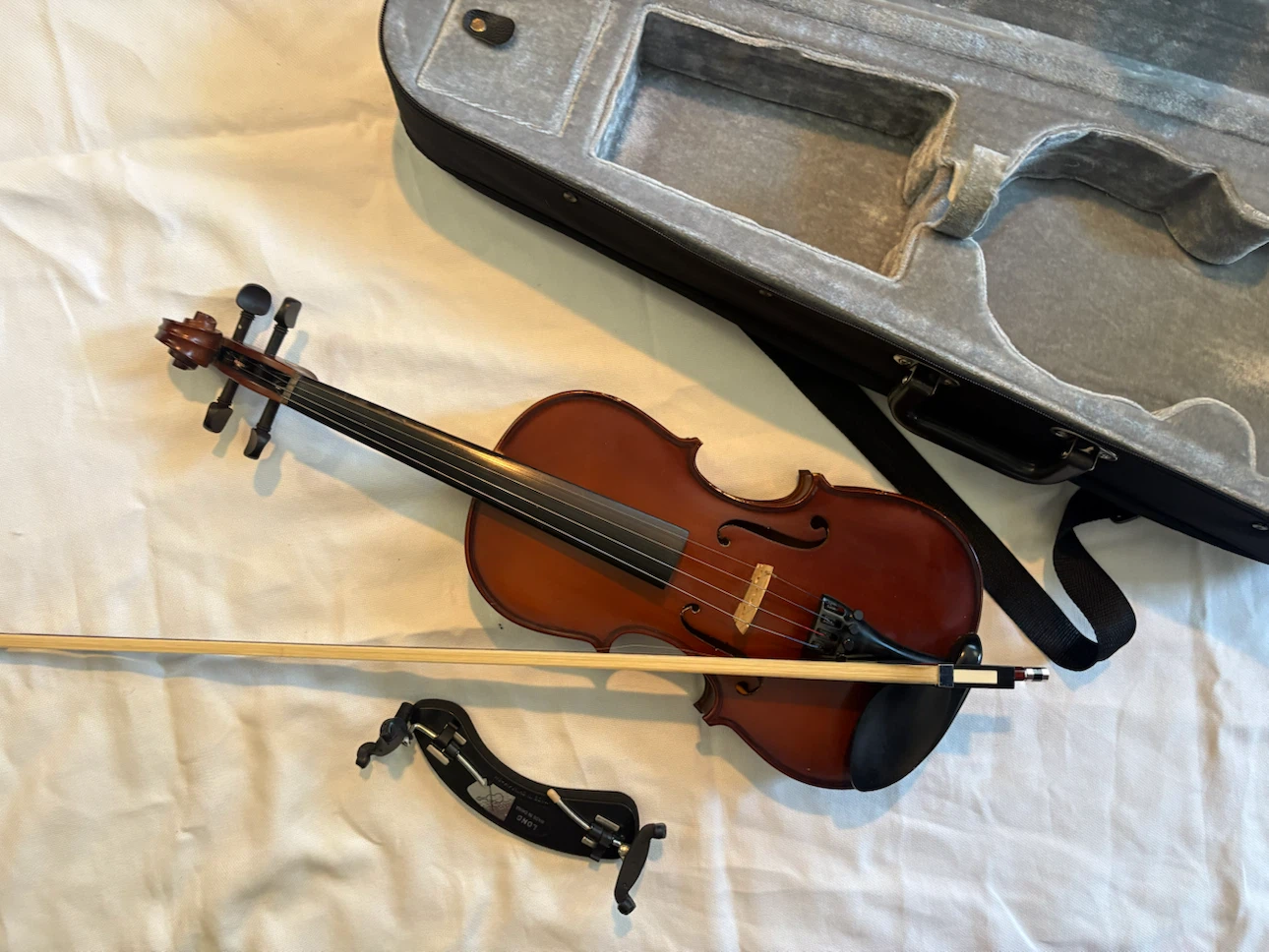 Violin with Case and Bow