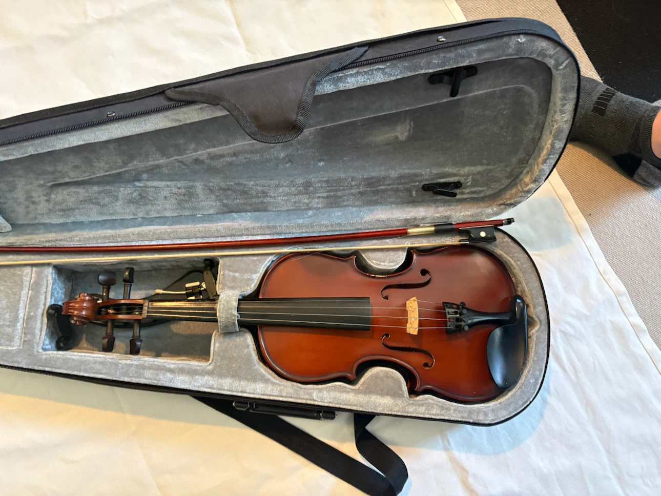 Violin with Case and Bow - photo 2