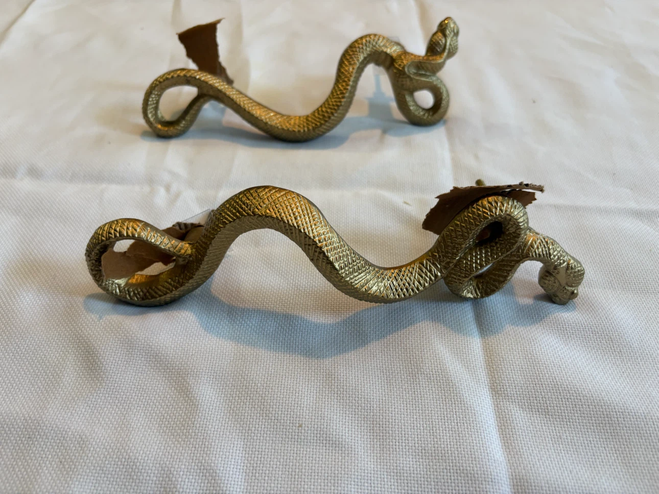 Brass Snake Drawer Pulls (Set of 2) - photo 2