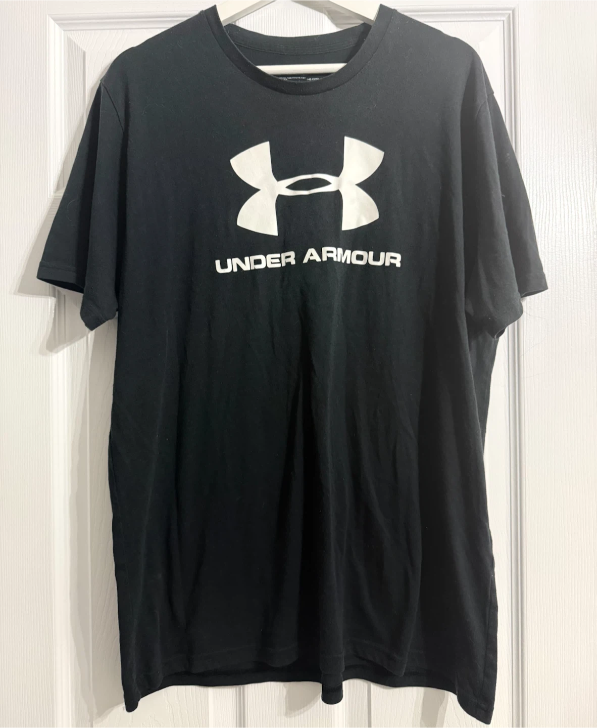 Under Armour logo black tshirt size Large - photo 2