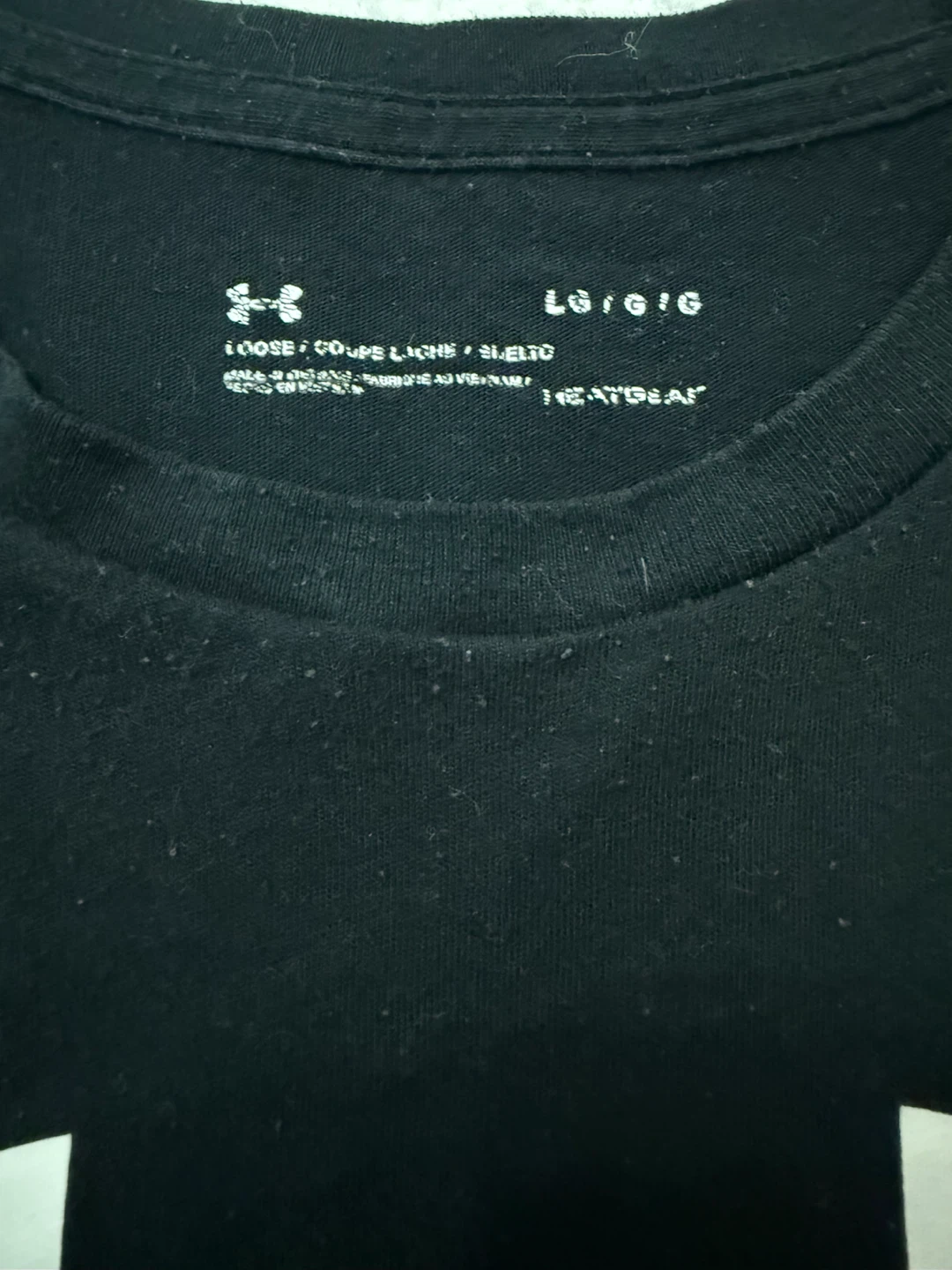 Under Armour logo black tshirt size Large - photo 4