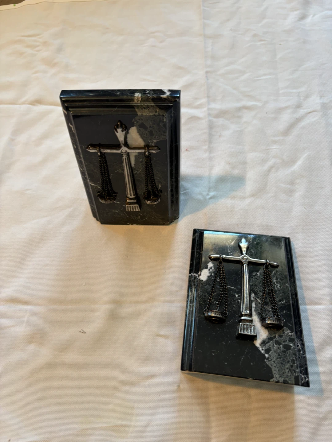 Decorative Scales of Justice Bookends - photo 2