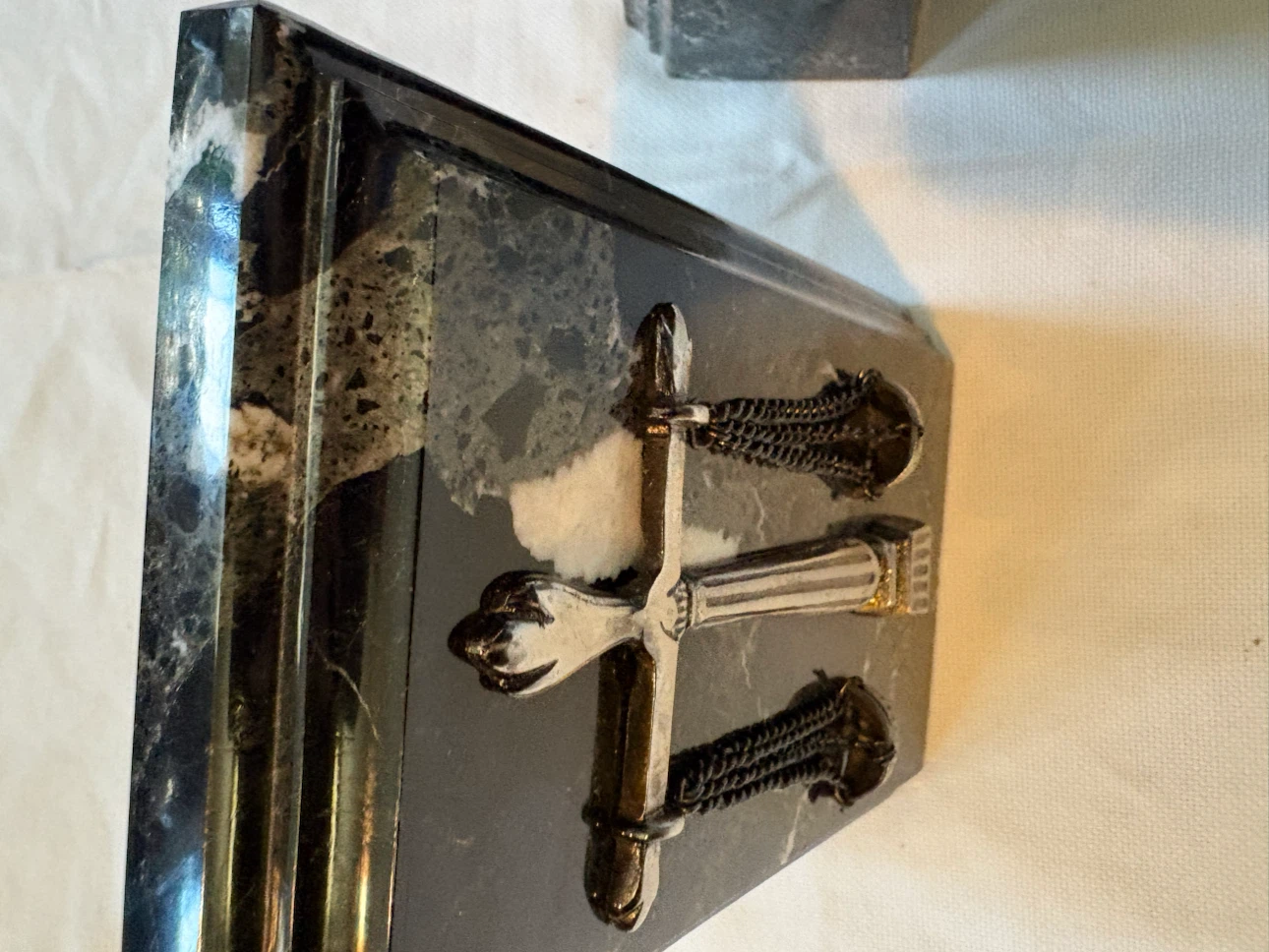 Decorative Scales of Justice Bookends - photo 3