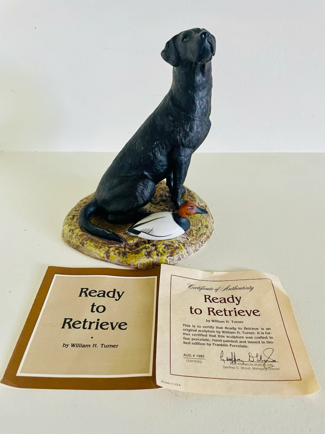 Ready to Retrieve Sculpture by William H. Turner