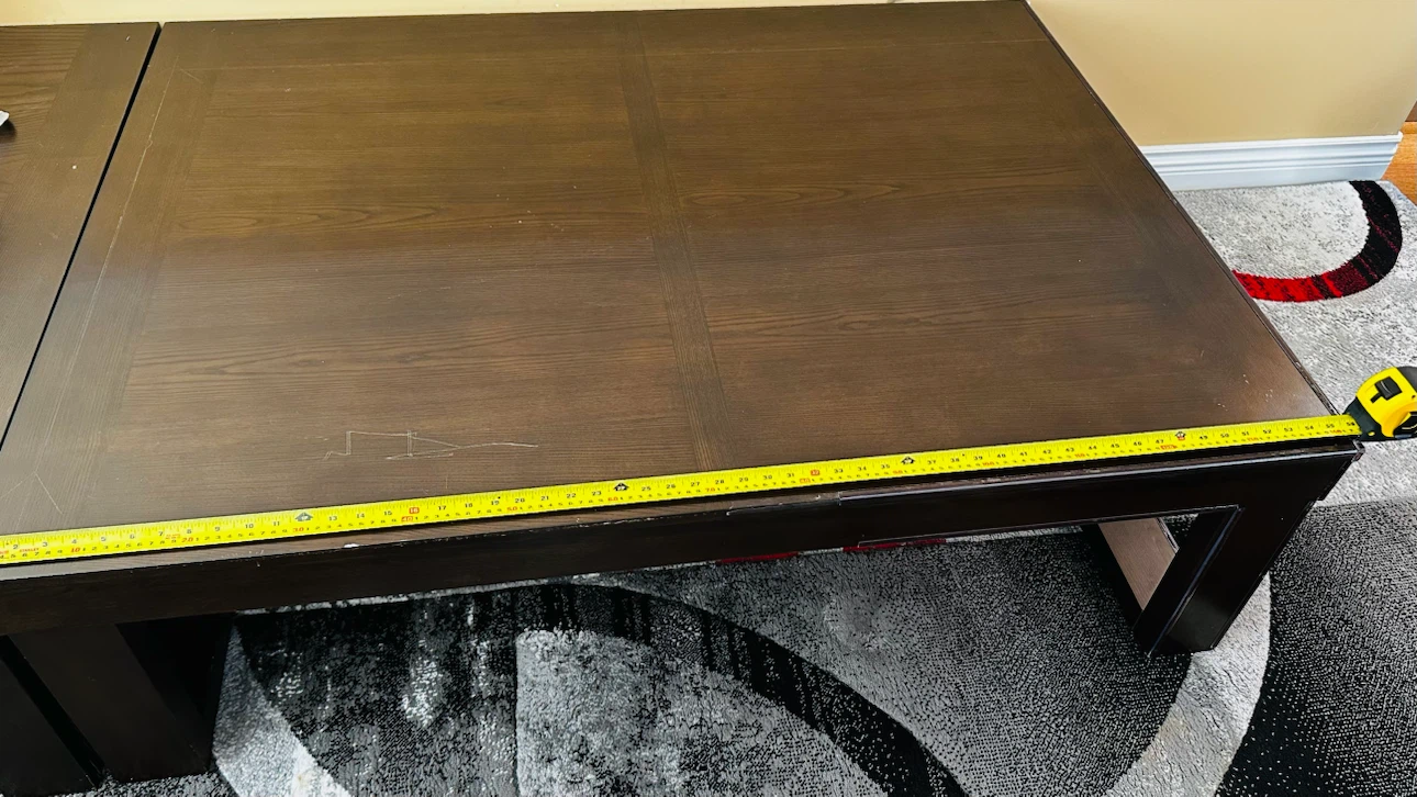 2-Piece Coffee Table Set - Dark Brown Wood