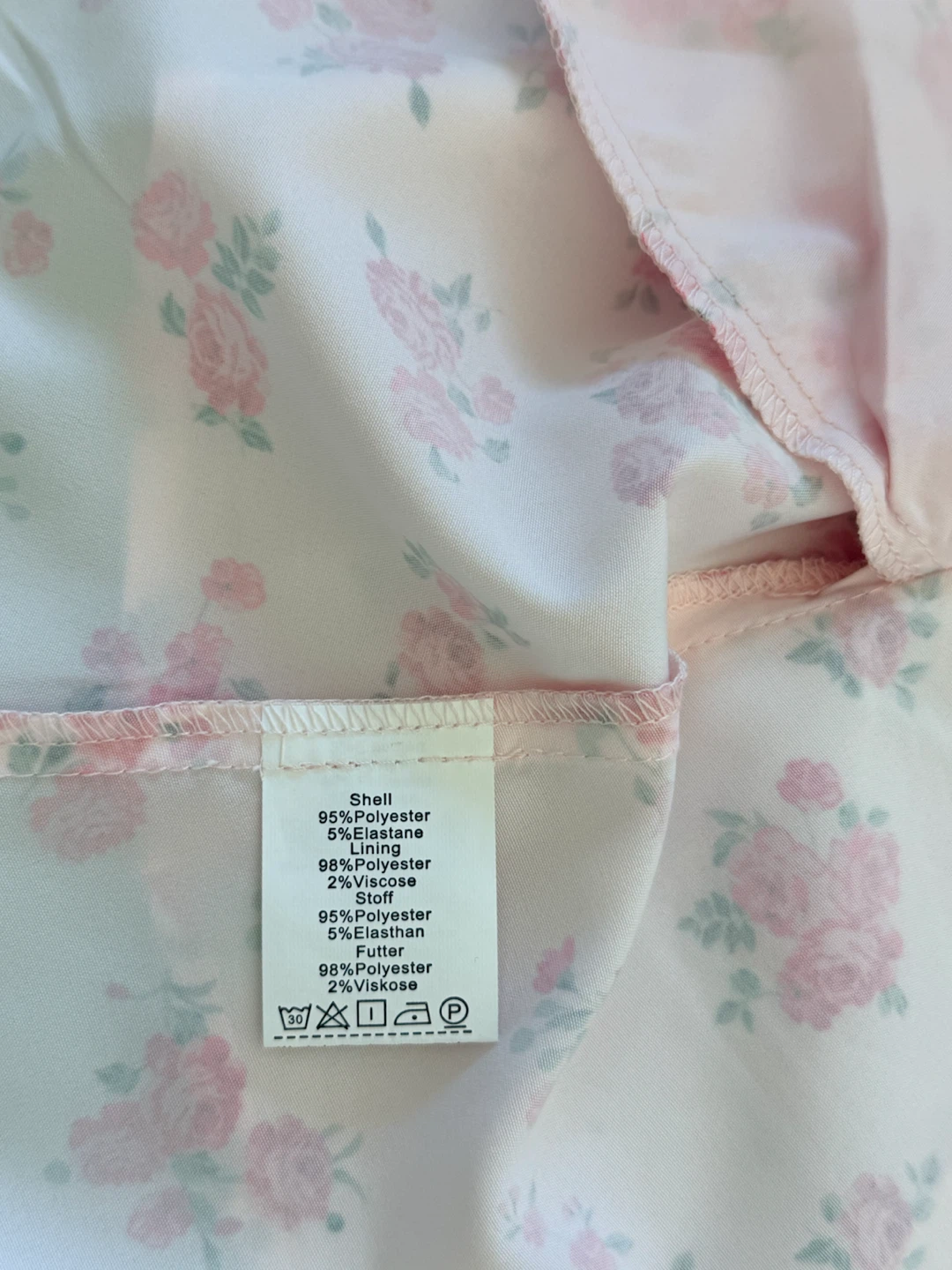 Pink Floral Summer Dress with pockets - Size L - photo 4