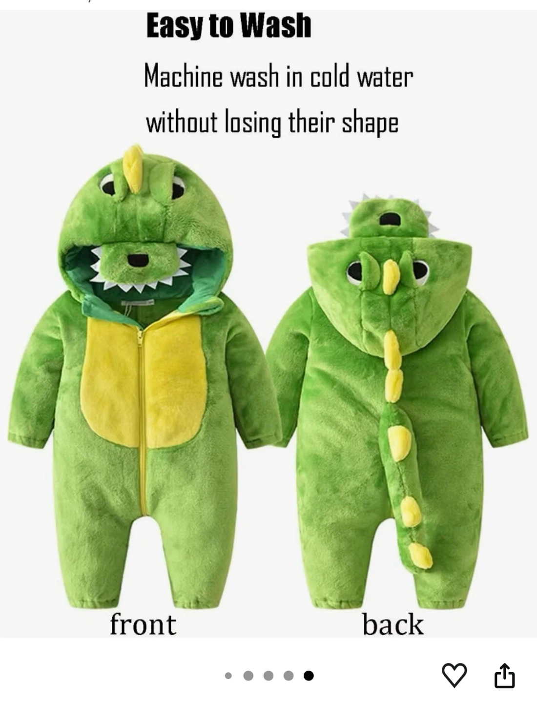 Kids Dinosaur Costume Jumpsuit - photo 2