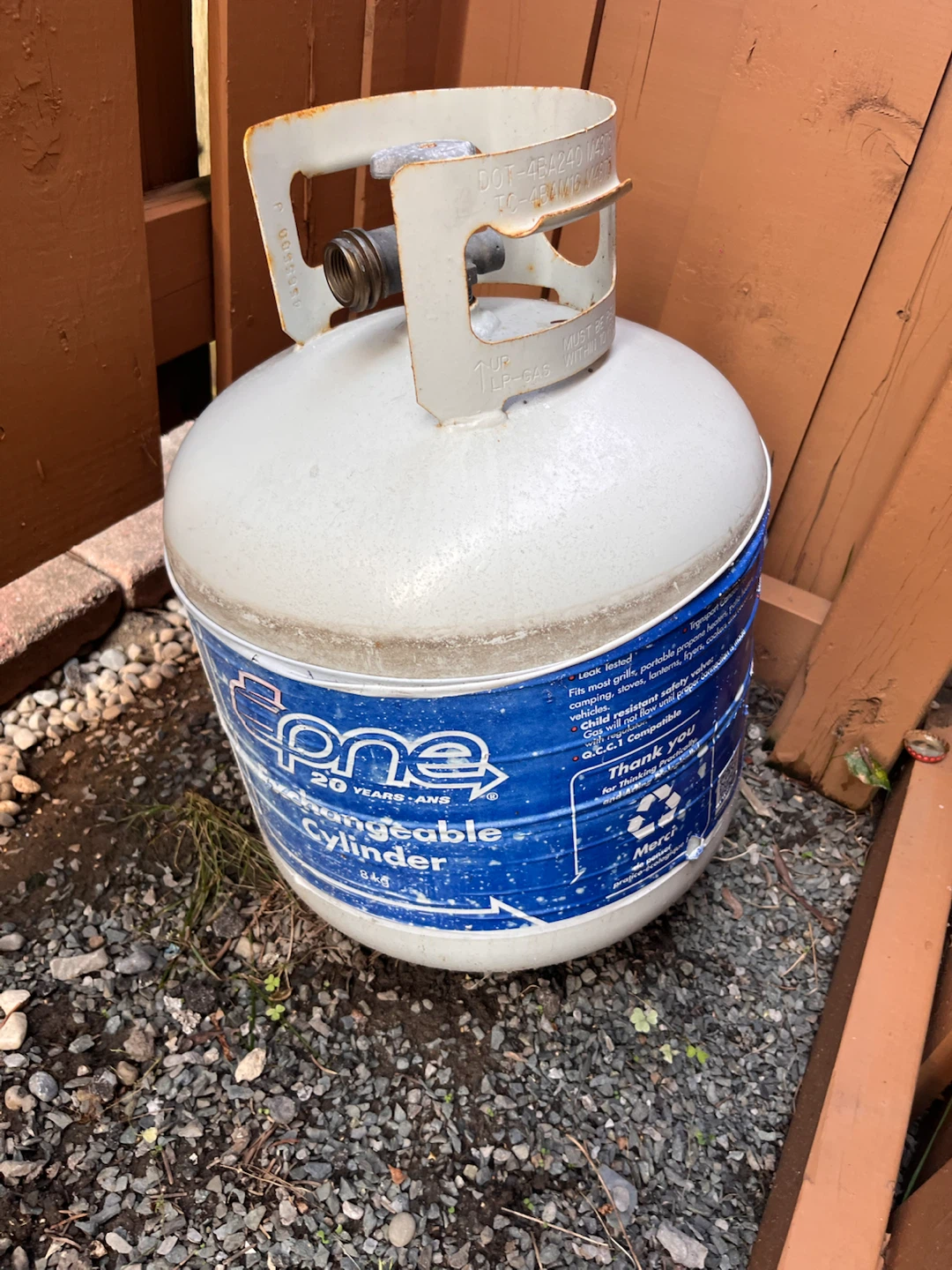 Blue Rhino Propane Tank Cylinder