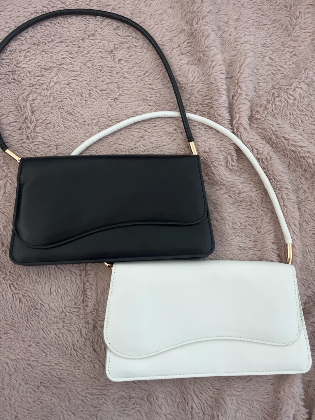 Black and White Shoulder Bags SHEIN