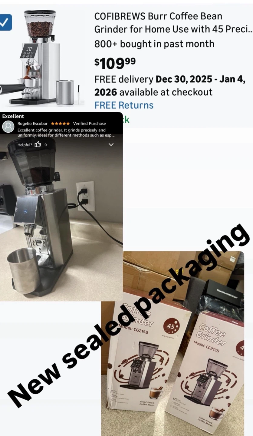 Burr Coffee Bean Grinder espresso