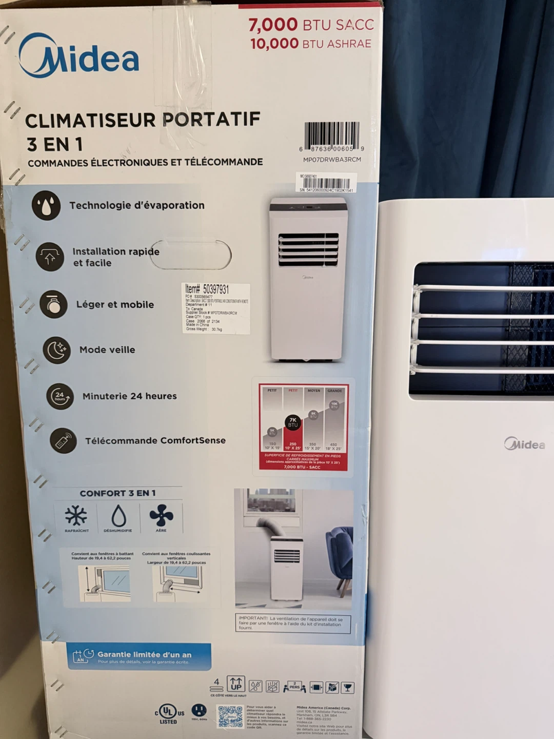 Portable Air Conditioner 7,000 BTU - photo 2