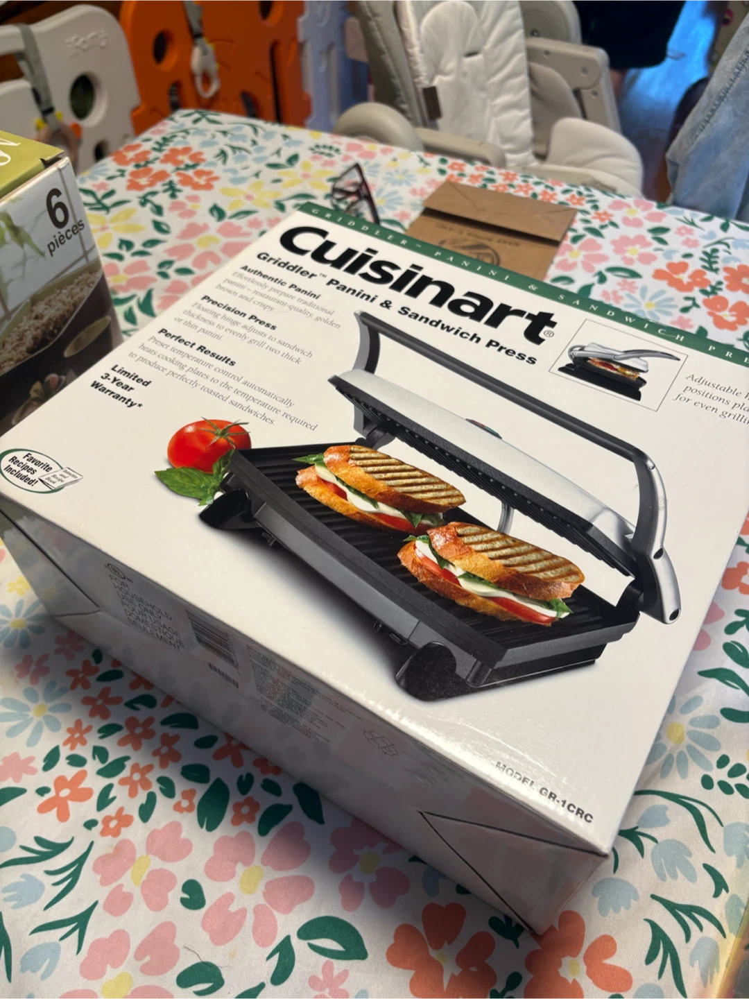 Cuisinart Griddler Panini & Sandwich Press GR-1CRC