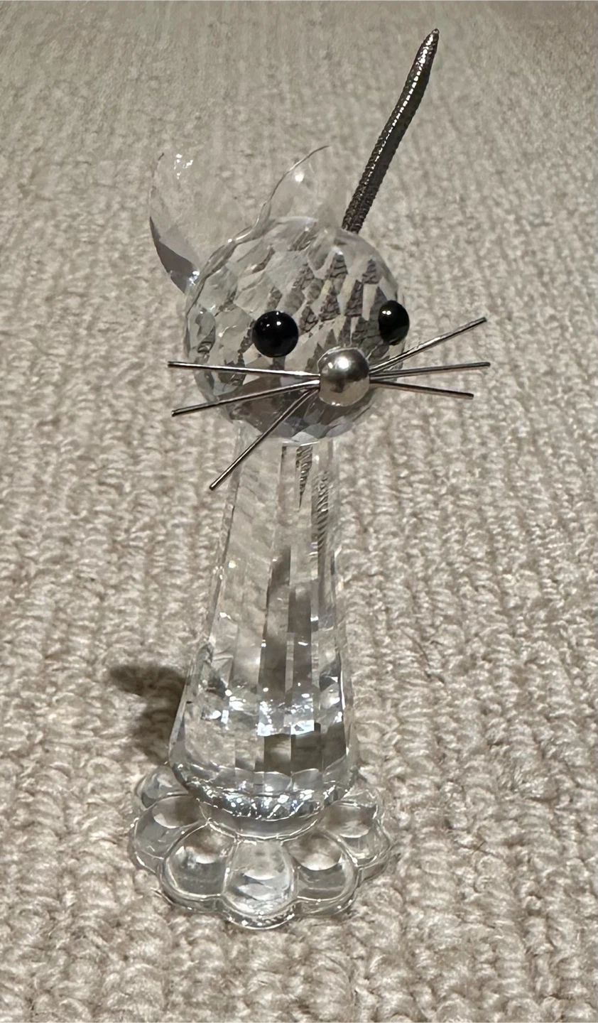 Swarovski Crystal Cat Figurine