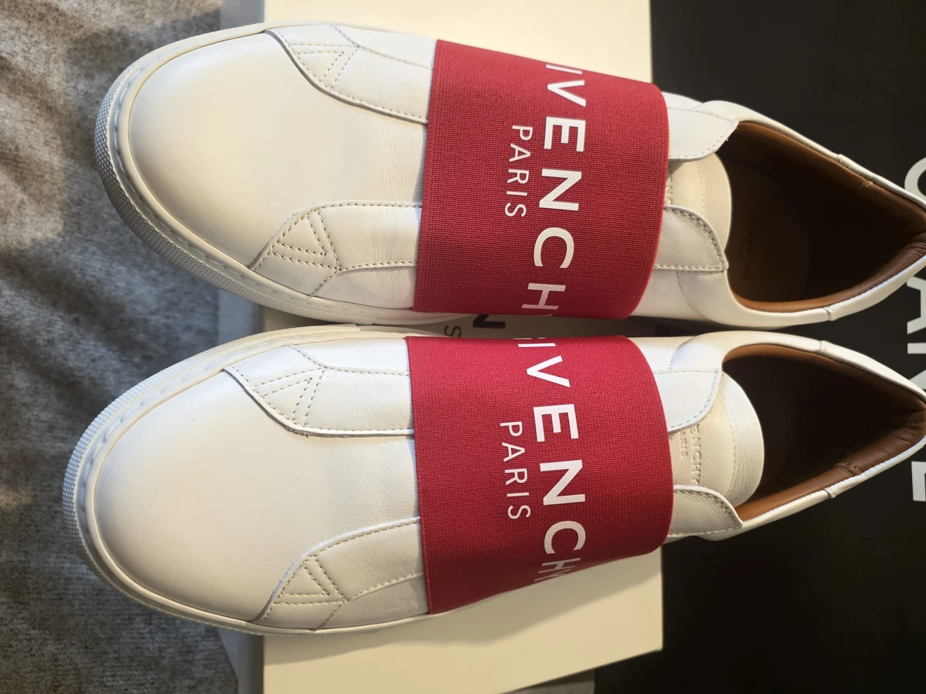 Givenchy Paris White Leather Slip-On Sneakers - photo 2