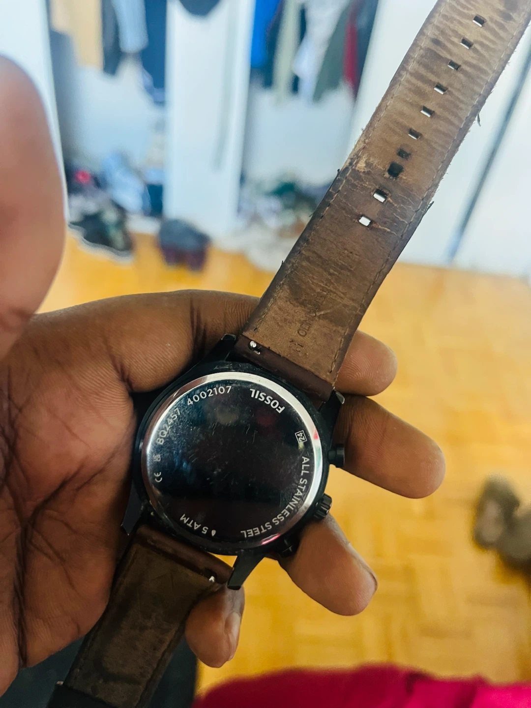 Fossil Watch Chronograph Brown Leather Strap - photo 2