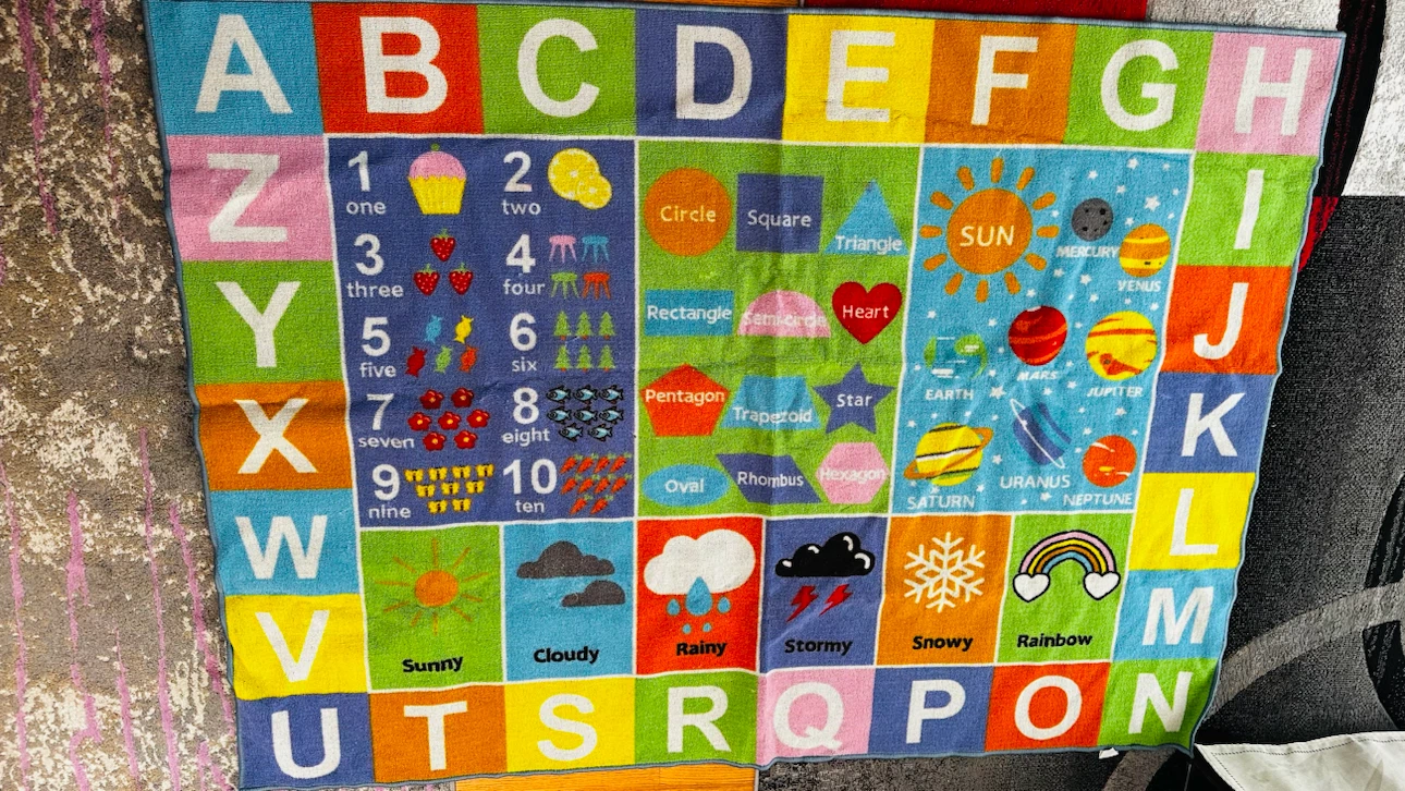 Kids Educational Rug – Excellent Condition