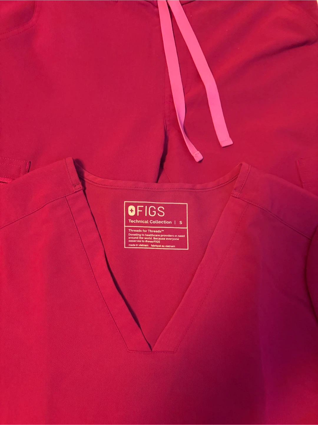 FIGS Technical Collection Scrub Top & Pants Set - XS - photo 3