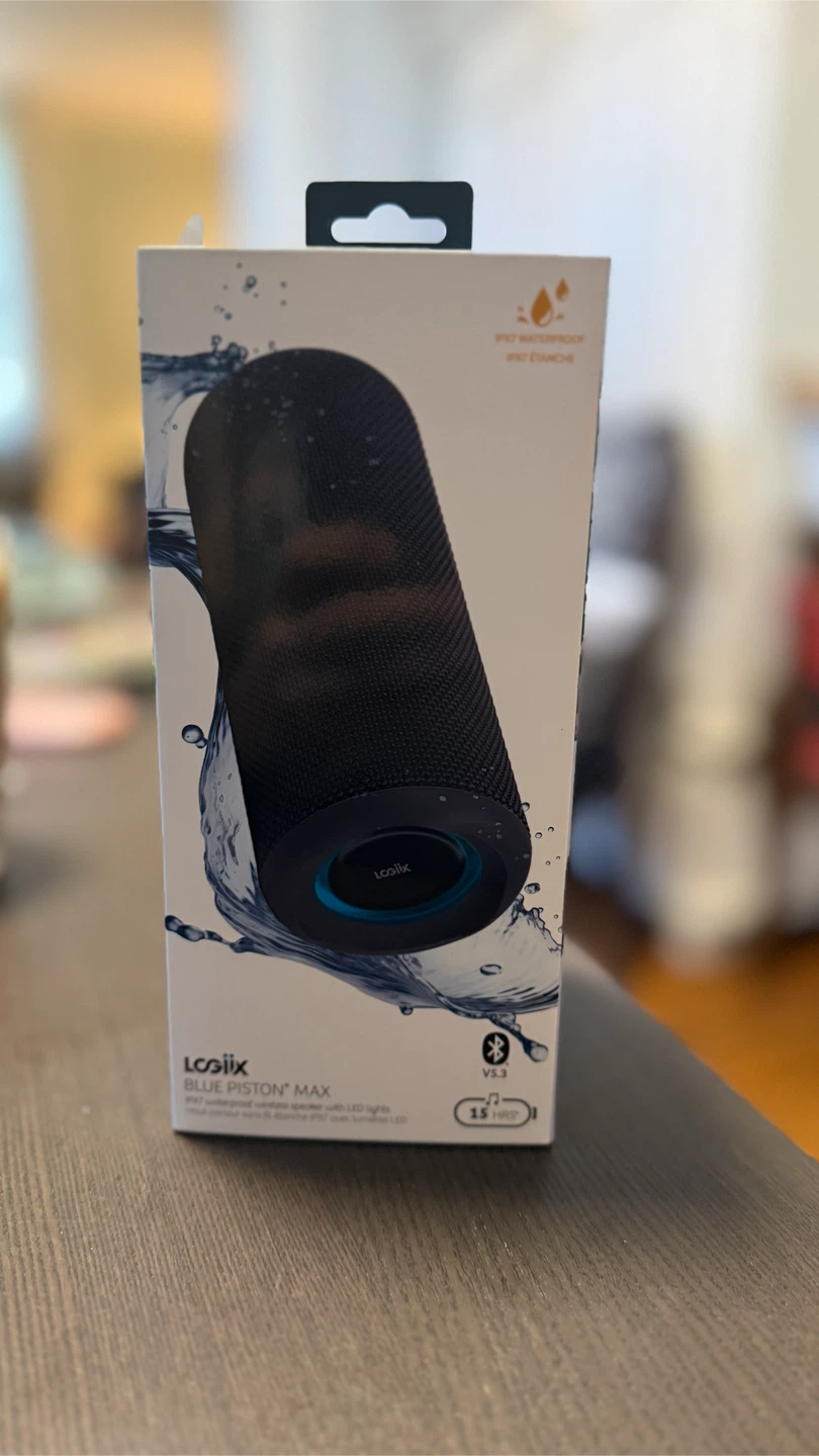 LOGIIX Blue Piston Max Portable Bluetooth Speaker