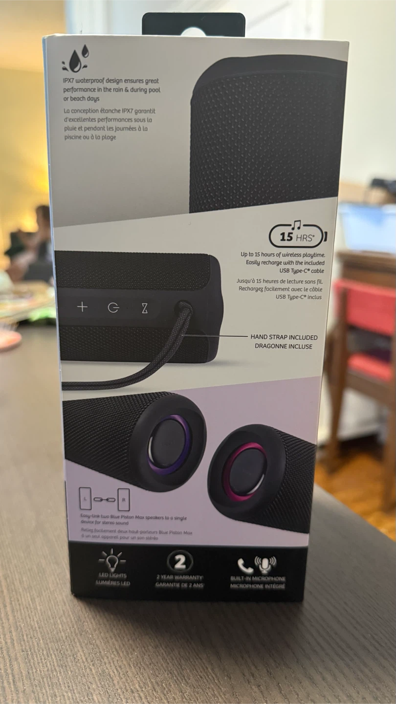 LOGIIX Blue Piston Max Portable Bluetooth Speaker - photo 3