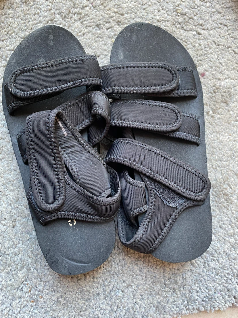 Black Adjustable Strap Sandals size 36