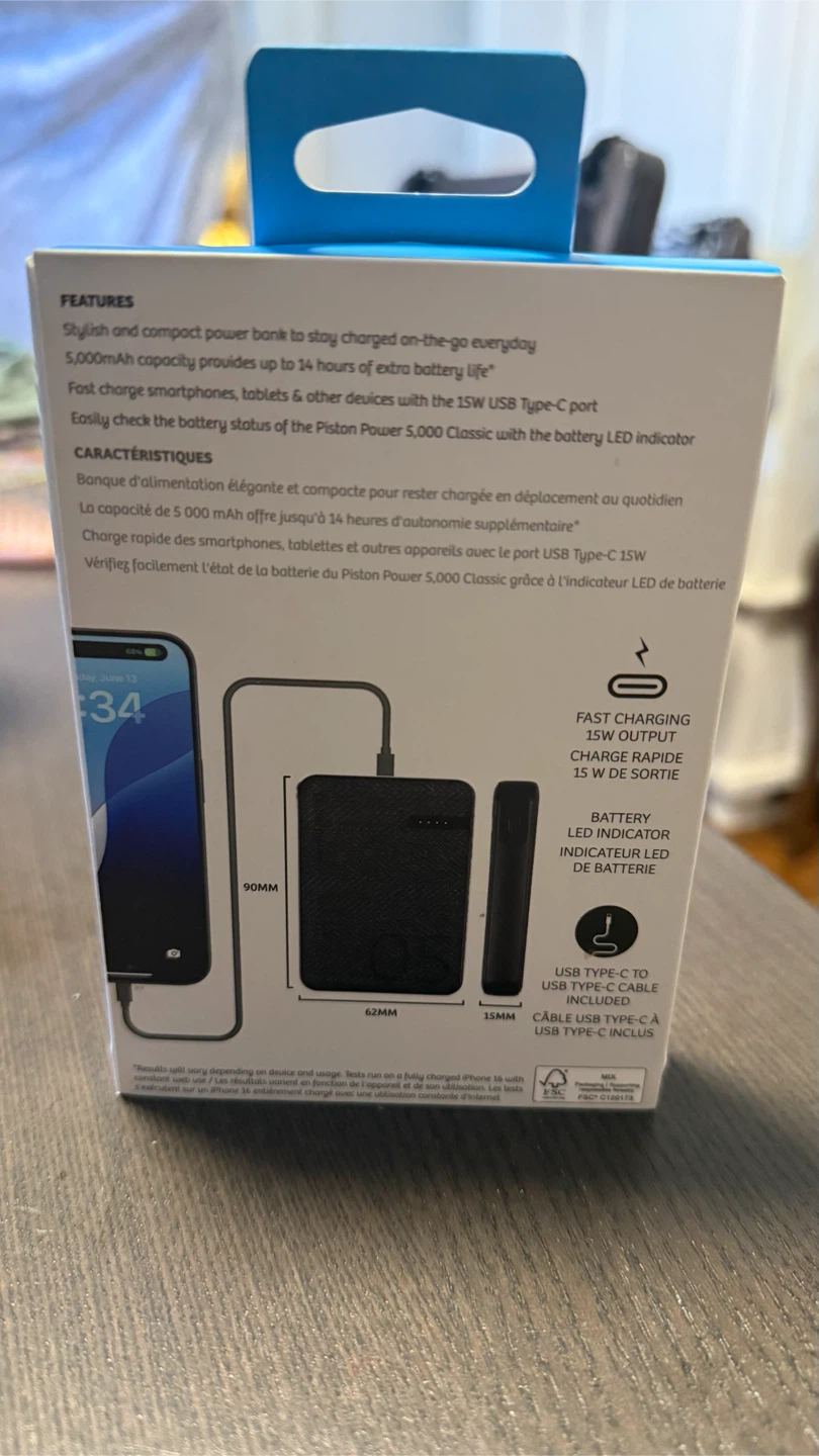 LOGiiX Piston Power 5000mAh USB-C Power Bank - photo 2