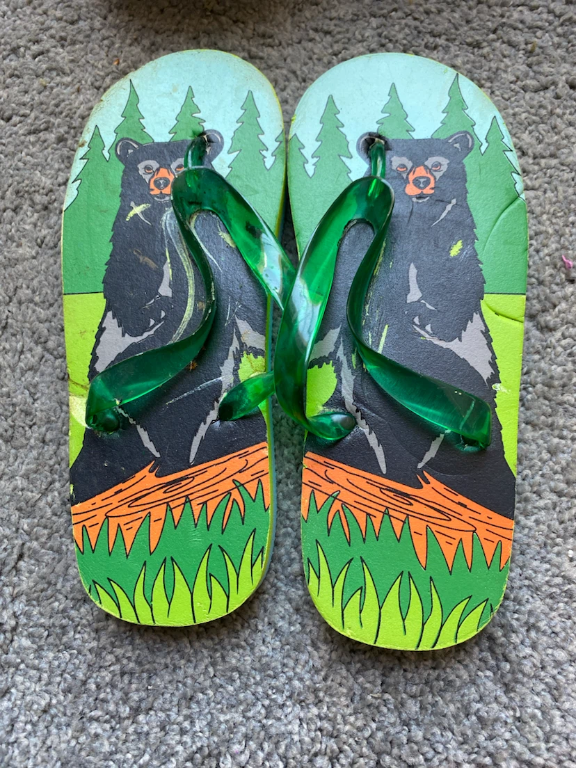 Kids' Bear Flip Flops