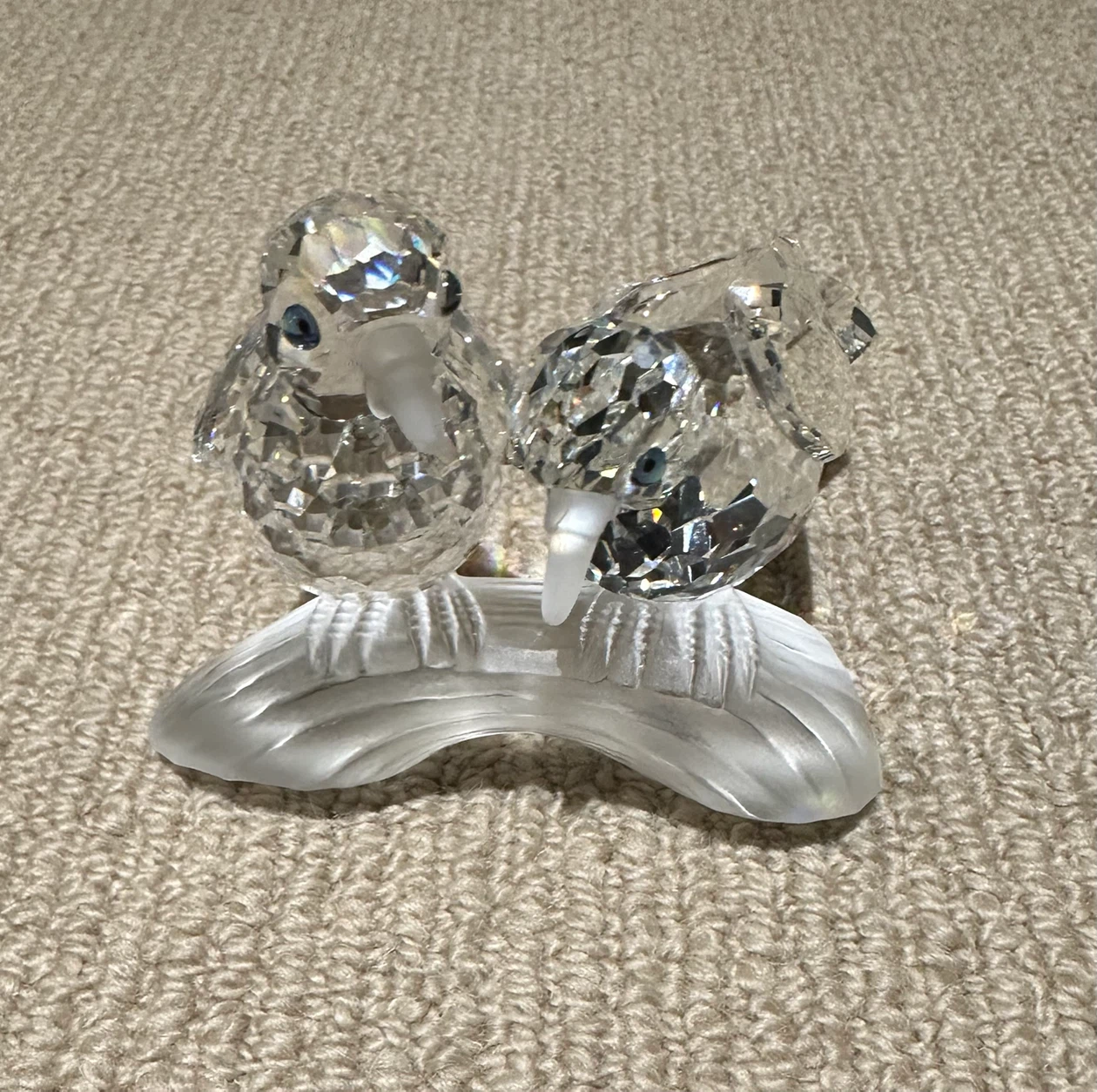 Swarovski Crystal Birds on Branch Figurine