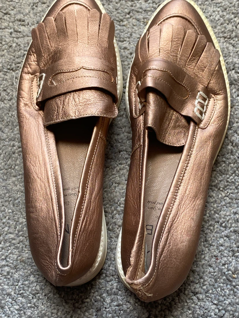 Metallic Loafers Size 40