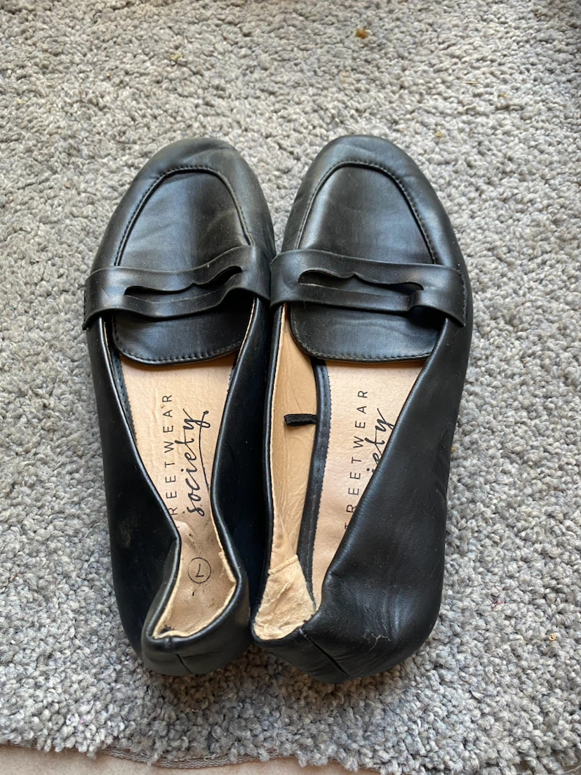 Black Loafers - Size 7
