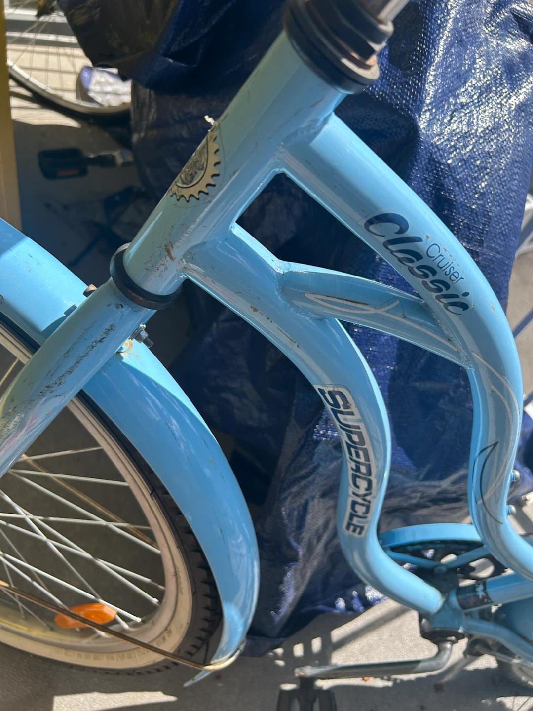 blue cruiser bike - photo 2