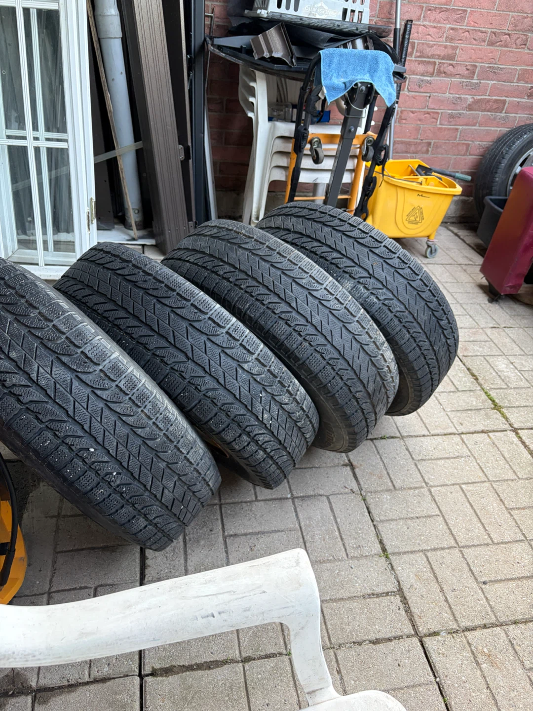 Set of 4 BFGoodrich Winter Tires on Rims